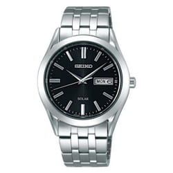 Seiko Men's SBPX083 (SPIRIT Solar Men's) Round Watch Silver Stainless Analog