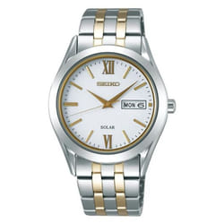 Seiko Men's SBPX085 (SPIRIT Solar Men's) Round Watch Silver Stainless Analog