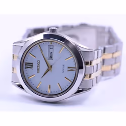 Seiko Men's SBPX085 (SPIRIT Solar Men's) Round Watch Silver Stainless Analog