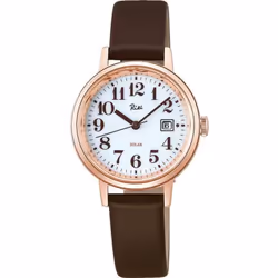 Seiko Women's AKQD403 (Riki Women's Leather Band) Round Watch Analog
