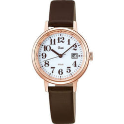 Seiko Women's AKQD403 (Riki Women's Leather Band) Round Watch Analog
