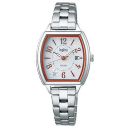 Seiko Women's AHJD437 (INGENU Solar Metal Band Women's) tonneau Watch Stainless Analog