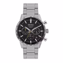 Seiko Urban Sports Chronograph Black Dial Quartz SSB413 SSB413P1 SSB413P 100M Men's Watch