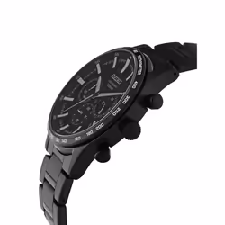Seiko Urban Sports Chronograph Black Dial Quartz SSB415 SSB415P1 SSB415P 100M Men's Watch