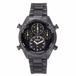 Seiko Prospex Speedtimer Limited Edition Chronograph Stainless Steel Black Dial Solar SFJ007P1 100M Men's Watch