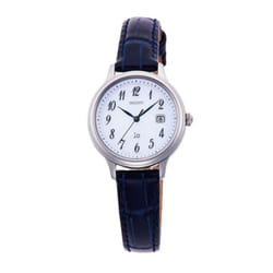 ORIENT Women's RN-WG0009S (iO NATURAL&amp;PLAIN LIGHT CHARGE Women's) Round Watch Blue Stainless Analog