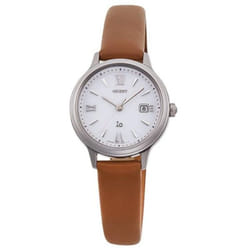 Orient Women's Rn-wg0413s (io Women's Leather Band Natural&plain) Round Watch Brown Analog