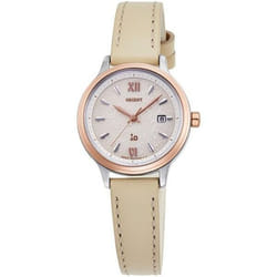 Orient Women's Rn-wg0421s (io Women's Leather Natural&plain) Round Watch Analog