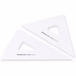 Staedtler 964 18 Triangular Ruler Drawing Set Mars 7.1 inches (18 cm)