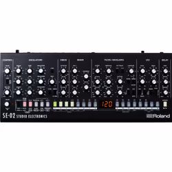 Roland SE-02, Analog synthesizer, Delay, Black, AC, 300 mm, 128 mm
