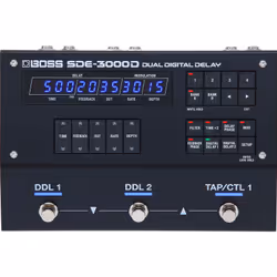 BOSS SDE-3000D, Acoustic resonance, -48 - 48 kHz, 32 bit, Black, Wired, LED