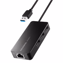 I-O Data US3-HB3ETG laptop dock/port replicator USB 3.2 Gen 1 (3.1 Gen 1) Type-A Black