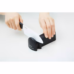 RSD-01BK Diamond wheel knife sharpener for ceramic knives, black, 9,6 x 5,7 x 26 cm