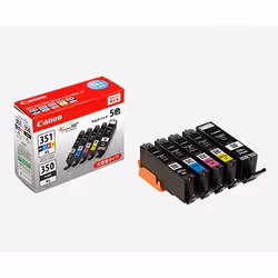 Canon BCI-351XL+350XL/5MP, High (XL) Yield, Black, Cyan, Magenta, Yellow, Multi pack