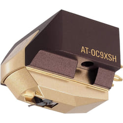 Audio Technica AT-OC9XSH Dual Moving Coil Cartridge with Shibata Stylus 1/2" Mount includes Mounting Harware and brush (Brown Gold)
