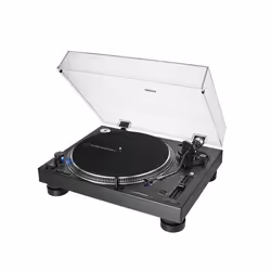Audio-Technica AT-LP140XPBK, Direct drive DJ turntable, 33 1/3,45,78 RPM, -8 - 16%, 0.2%, 50 dB, Manual