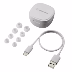 Audio-Technica ATH-SQ1TW Wireless Earbuds (WHITE) - Additional view 4