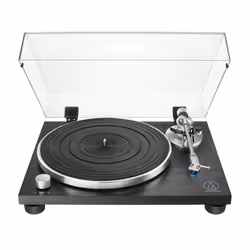 Audio-Technica AT-LPW30BK, Belt-drive audio turntable, Manual, Black, Aluminium, 33 1/3,45 RPM, 60 dB