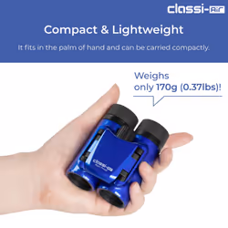 Kenko Binocular Classi-Air 8x21 DH  Roof Prism  Lightweight  Foldable & Compact Design  Multi-Coating  Blue 021378