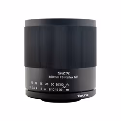 Tokina SZX Super Tele 400mm f8 Reflex MF Compact Lightweight Camera Lens - For T Mount