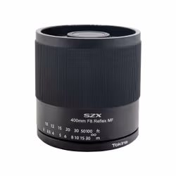 Tokina SZX Super Tele 400mm f/8 Reflex MF Nikon F, Super telephoto lens, 6/5, Nikon F