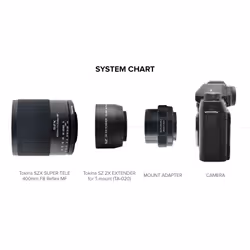 Tokina SZX 400mm and 2x Extender KIT MF Compact lightweight Camera Lens - For Sony E Mount