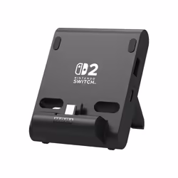 Hori Dual USB PlayStand for Nintendo Switch 2, Charging system, Nintendo Switch 2, Black, Wired, 71.5 mm, 32 mm
