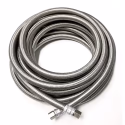 Shark Industrial 25 FT Stainless Steel Braided Ice Maker Hose with 1/4