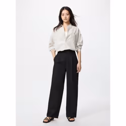 Uniqlo Japan Tuck Wide Pants  One Tuck  Long Length 76cm - 09 BLACK/XXL