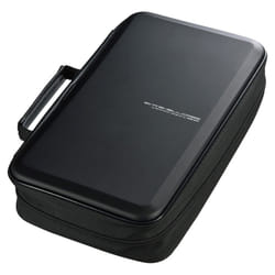 SANWA 104 Capacity CD Case  Large CD Sleeves  Portable DVD VCD Storage Box  Portable Zipper Bag  EVA Protective Blu-ray Wallet with Handle  for Car  H