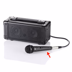 SANWA SUPPLY MM-SPHM1 microphone Black Stage/performance microphone