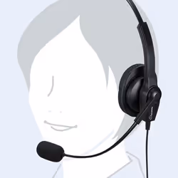 SANWA SUPPLY MM-HSU03BK headphones/headset Wired Head-band Office/Call center Black