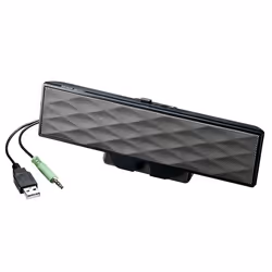 SANWA SUPPLY MM-SPL11UBK, 6 W, 6 W, 4 Ω, 4 cm, Black, Wired