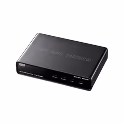 SANWA SUPPLY VGA-UHDSP2, HDMI, Steel, Black, 60 Hz, 1080p, 2160p, 3.4 Gbit/s