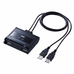 SANWA SUPPLY SW-KM2UU, Black, 0 - 40 °C, -20 - 60 °C, 78 mm, 72 mm, 24.4 mm