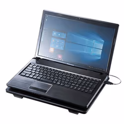 SANWA SUPPLY TK-CLN22U laptop cooling pad 39.6 cm (15.6") 1400 RPM Black