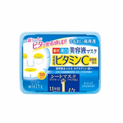 CLEAR TURN essence mask VitaminC 30Sheet, Hydrating mask, Women, Universal, Moisturizing, Whitening, Compact case, Alcohol