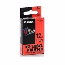 Casio XR-12RD1, Black, Red, 1.2 cm, 8 m