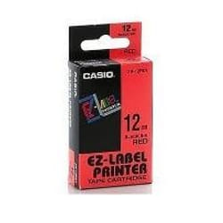 Casio XR-12RD1 printer label Black, Red