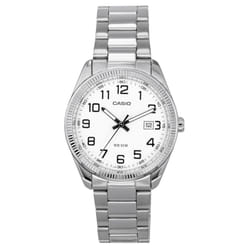 Casio Standard Analog Stainless Steel White Dial Quartz MTP-1302D-7B Men's Watches