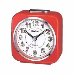 Casio Tq-143-4 Table Top Travel Alarm Clock Red