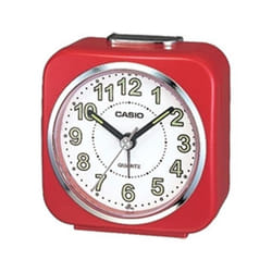 Casio Tq-143-4 Table Top Travel Alarm Clock Red