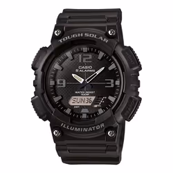 Casio AQ-S810W-1A2VDF Tough Solar Analog-Digital Black Resin Men's Watch