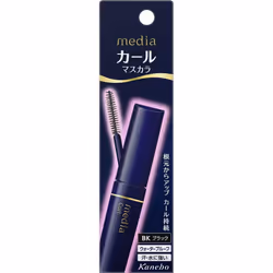 Kanebo Media Curl Mascara S Tsuyu-Black BK Eye makeup Mascara Curl the upper lashes with an eyelash curler and apply by lifti ...