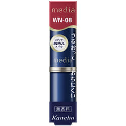 Kanebo Media Creamy Lasting Lip A WN08 Mouth Makeup Use 1.5cm of the lipstick. Mouth Makeup
