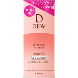 Kanebo DEW Emulsion Very Moist (Refill) 100ml Milky lotion To use, press the pump several times until the contents are released. After conditioning yo
