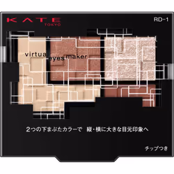 Kanebo Kate Kate Virtual Eyes Maker RD-1 3.3g Eye Makeup Eye Color & Eye Shadow Take the thicker tip and apply A: Base sh ...