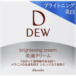 Kanebo DEW Brightening Cream 30g (Quasi-drug) Creams Apply a moderate amount (approx. 1 cm in diameter) to entire face. Take an appropriate amount (ap
