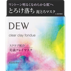 Kanebo Dew Clear Clay Fondue 90g Facial Cleanser (other) Usage&gt;-approximately 2 Cups (about 5cm In Diameter) Per Use Is The Standard Amount. After