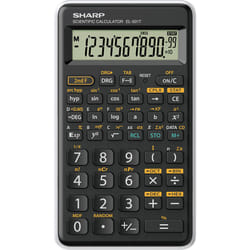 Sharp EL-501T calculator Pocket Scientific Black. White